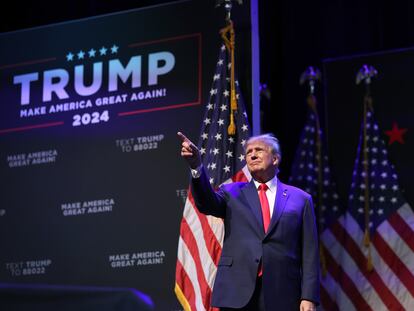 Donald Trump en Davenport, Iowa, el 13 de marzo de 2023.