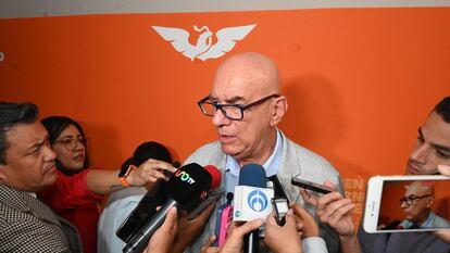 Dante Delgado, en Ciudad de México, el pasado 3 de julio.