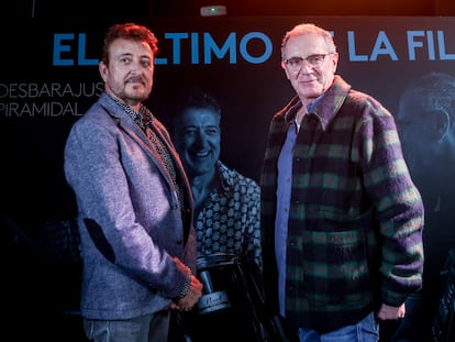 Manolo Garcia (izquierda) y Quimi Portet, de El Ultimo de la Fila, en noviembre de 2023.