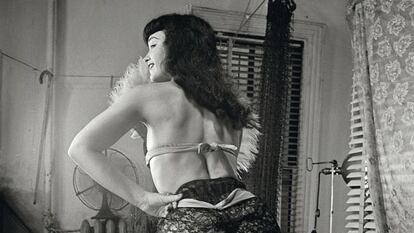 La 'pin-up' Bettie Page, famosa en la década de los 50.