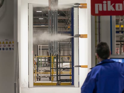 Interior de la fábrica Pikolin en Zaragoza, en una imagen cedida por la empresa.